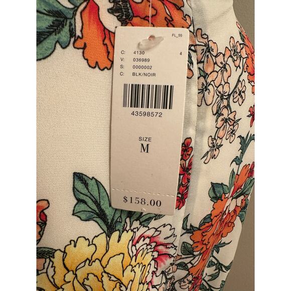 NWT Anthropologie x dRa Los Angeles Sanne Midi Dress Black Floral Belted Sz Med - Picture 6 of 8